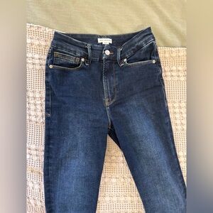 Good American Always Fits Dark Blue Skinny Jeans